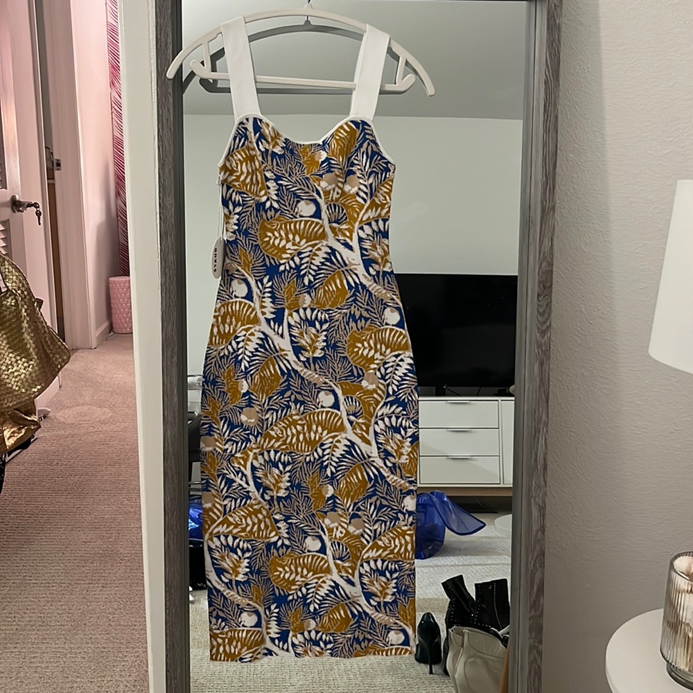 NWT STAUD Analia Knit Dress Size Small - Picture 2 of 5